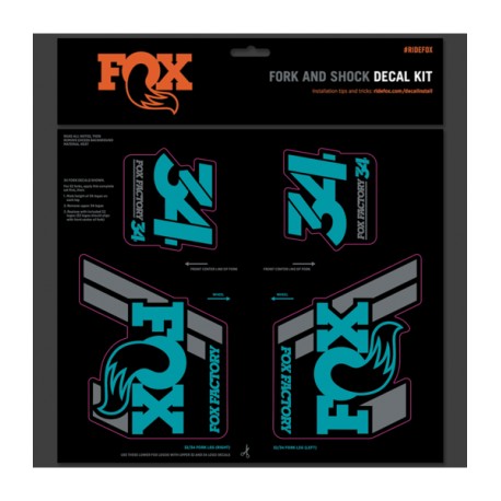 Fox Racing Shox FOX DECAL 2019 AM HERITAGE, FORK AND SHOCK KIT-BicicletaDomino- Componentes