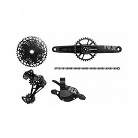 SRAM Grupo SRAM NX Eagle Groupset: 175mm 32 Tooth DUB Crank, Rear Derailleur, 11-50 12-Speed Cassette, Trigger Shifter, and Cha-