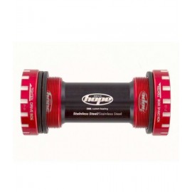 BOTTOM BRACKET STAINLESS STEEL 68/73/83MM - RED 30 MM