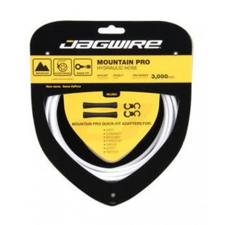 Jagwire Mountain Pro Disc Brake Hydraulic Hose 3000mm, White-BicicletaDomino- Componentes
