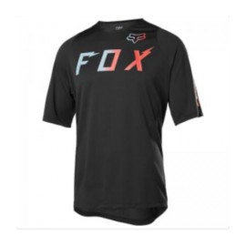 JERSEY FOX DEFEND SS  WURD  NEGRO M-BicicletaDomino- Ropa