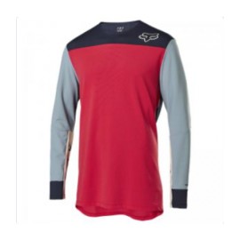 JERSEY FOX DEFEND DELTA LS  ROJO BRILLANTE M-BicicletaDomino- Ropa